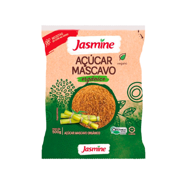 Açúcar Mascavo Orgânico Jasmine Pacote 500g