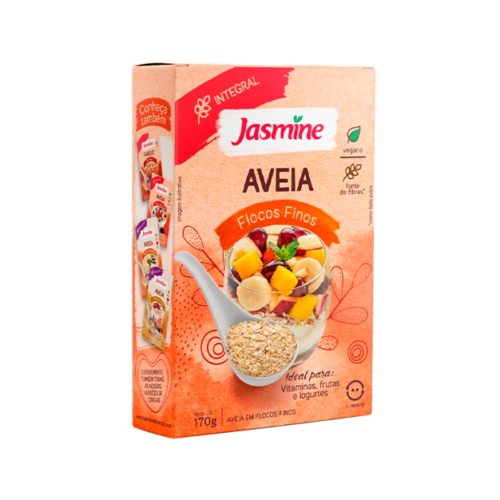 Aveia em Flocos Finos Jasmine Caixa 170g