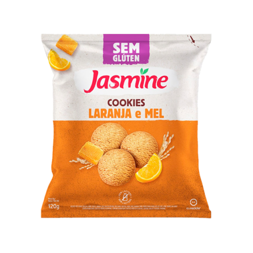 Biscoito Cookie Vegano Integral Laranja Jasmine Pacote 120g