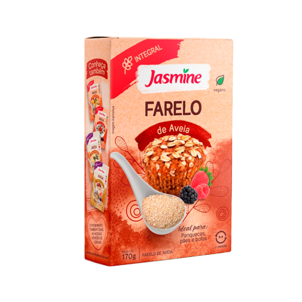 Farelo de Aveia Integral Jasmine Caixa 170g