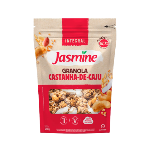 Granola Integral Castanha de Caju Jasmine Pacote 250g