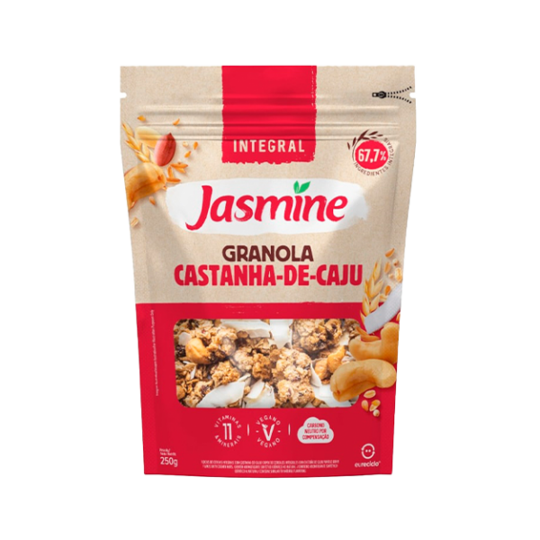 Granola Integral Castanha de Caju Jasmine Pacote 250g