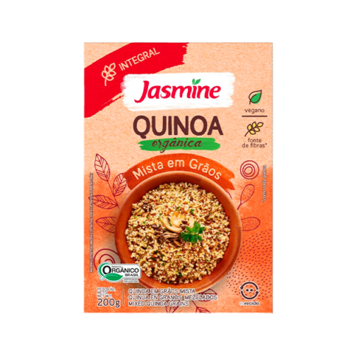 Quinoa Mista em Grãos Integral Orgânica Jasmine Caixa 200g