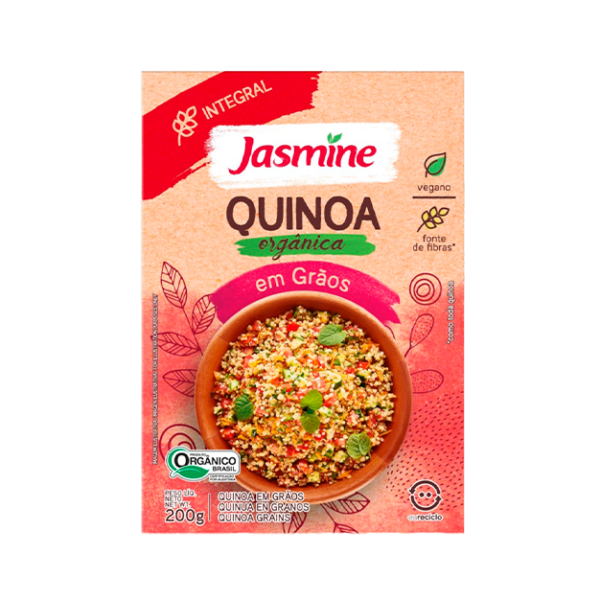 Quinoa em Grãos Integral Orgânica Jasmine Caixa 200g