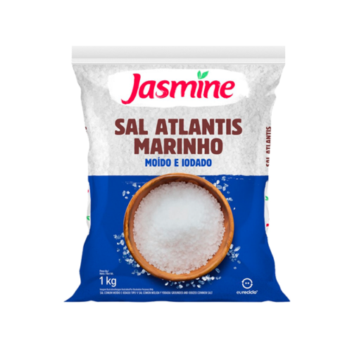 Sal Marinho Moído Tipo 1 Jasmine Atlantis Pacote 1kg