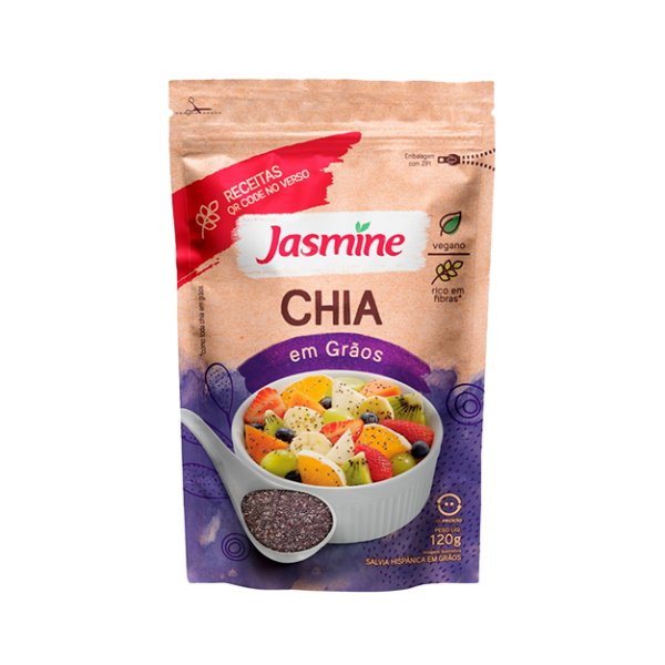 Chia em Grãos Jasmine Pacote 120g