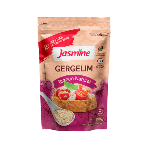 Gergelim Branco Natural Jasmine Pacote 150g