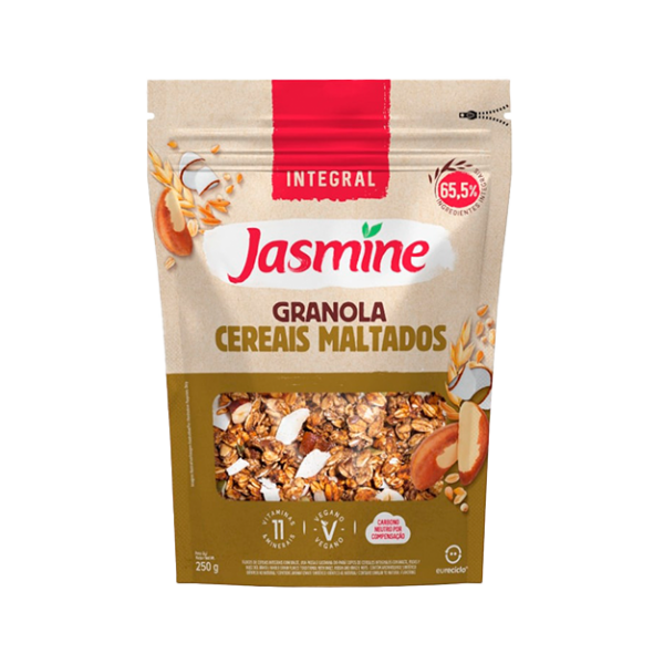 Granola Integral Cereais Maltados Jasmine Pacote 250g